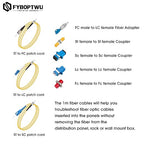 Fiber Optic Cable Troubleshoot Kit - 1pc Visual Fault Locator & 1pc FC to LC Adapter & 4pcs Couplers(LC, SC, ST, FC) & 3 Short Patch Cords (Mode Number: VFL-10)