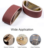 3 x 24 Inch Sanding Belts, 40 Grit Aluminum Oxide Belt Sander Sanding Belt, 3x24 Belt Sander Paper for Woodworking, 12 Pack (3x24In, 40 Grit)