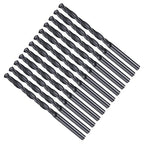 Drill Bit, 3.9mm Cutting Diameter, 4241 HSS Nitriding Black 118° Cutting Angle Versatile Jobber Bits - (Applications: for Drilling Plastic Wood Soft Metal), 12-Pieces
