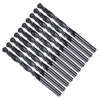Drill Bit, 6.2mm Cutting Diameter, 4241 HSS Nitriding Black 118° Cutting Angle Versatile Jobber Bits - (Applications: for Drilling Plastic Wood Soft Metal), 10-Pieces