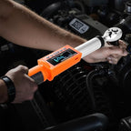 VEVOR Digital Torque Wrench 3/8" Drive, 5-99.57FT.LB(6.7-135Nm) ±2% Accuracy, Electronic Torque Wrench with Preset Mode,Vibration,Buzzer,LED Notification,Extension Bar, 1/2 Adapter, 5 Units of Measure