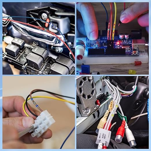 TICONN 300 Pcs Solder Seal Wire Connectors, Heat Shrink Butt Connectors, Waterproof and Insulated Electrical Wire Terminals, Butt Splice (300PCS)