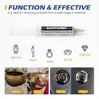 SCOTTCHEN 3Pcs Diamond Polishing Paste, 500/800/1,500 Grit, 36-54/12-25/6-12 Microns Lapping Compound with 50% Concentration of Diamond Powders for Jewelry, Metal, Ring, Glass, Coin, 5 Gram Each