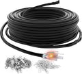 HEATIT JHSF1 Self Regulating Pre-Assembled Heating Cable with Spacer and Clips, Heat Tape for Roof Deicing and Pipe Freeze Protection,120V 5W/ft, 70FT