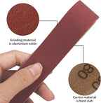 SI FANG 10Pcs Mini Electric Belt Sander Sanding Belts 13 x 1.2inch /330x30mm, Premium Knife Sharpening Aluminum Oxide Abrasive Sanding Belt for Woodworking, Metal Polishing (1000 Grit)