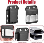 Tape Measure Holder for Belt, Tape Measure Belt Clip, Fits Up to 3" Tool Belt, Suitable for Measuring Tape Drill, Impact Driver Any Tape Holster with a Clip,Quickly Grab or Hang