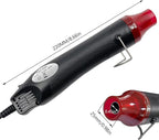 Heat Gun, Mini Hot Air Gun for DIY Crafts Portable Heat Air Gun Tool for Embossing Shrink Wrapping Drying Paint
