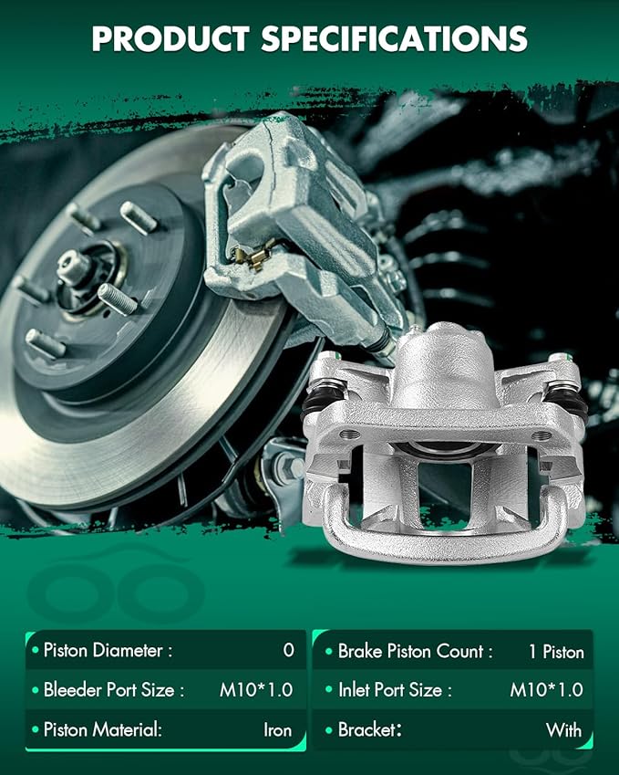 SCITOO 19B6034 Rear Right Disc Brake Caliper Assembly w/Bracket For Toyota For Venza 2009-2016