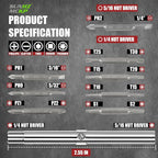 SUNHZMCKP 18-in-1 Screwdriver, Portable screwdriver set, Slotted/Philips/Pozi/Torx/Square Multi-Purpose Screwdriver and Magnetizer Demagnetizer with Storage bag