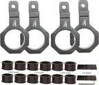 Tube Clamp Univesal 360 Degree Mount Horizontal Bar Clamp 1.625 inch,1.75 inch,1.875 inch,2.0 inch,Roll Bar Clamp for LED Light Bar,Cube Lights,ATVs Whips (4Pack)