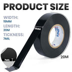 ADHES 7mil PVC Electrical Tape, 19mm x 20m, 5 Rolls, Heavy Duty Insulation Tape for Wiring, Electrical Repairs, and DIY Projects