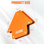 RUBIK 25 LB Welding Magnets, Heavy Duty Welding Magnets Set, Welding Magnet Holder,45 90 135 Degree Angle Holding Magnet, Holding Power Welding Accessories,6 Pcs Pack