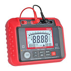 Megohmmeter, 250V-2500V Output Voltage Insulation Tester, 1MΩ-200GΩ Ohm Meter Multimeter, Grounding Tester with 100 Groups of Data Storage
