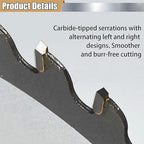 10 Inch Table Cutting Saw Blade 40 Tooth,Replace for Forrest WW10407125 Woodworker II 10-Inch 40 Tooth Blade,Compatible with DEWALT 10" Table Saw,Wood Fine Finish Cutting 1" Arbor Longer Life 5X