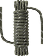 1/2 in x 16 ft Boat Marine Rope for Canyoneering, Floating, Fishing, Rafting, Camping, Hiking, Hunting, Anchor, Arborist Tree, Rafting, Rescue, Knotting Practice Nylon/Polyester Arm Green
