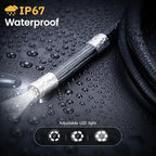 Articulating Borescope 2-Way 210° - JESERAL 6.2mm Len Endoscope camera with 6 light, HD1080P Inspection Camera with Steering Probe, Compatible with Android&iOS Phone, scope with 3.3FT Semi-Rigid Cable