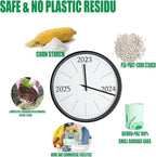 8-10 Gallon Compostable Trash Bags, 60 Count - Kitchen & Food Scrap Waste Bags, Sturdy & Biodegradable, ASTM D6400, US BPI Certified