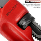 14-1/2-inch Heavy Duty Hex Pipe Wrench, Model E-114 Straight Plumbing Wrench