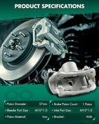 SCITOO Front Left Brake Caliper With Bracket 19B2917 Compatible For Honda For CR-V 2005-2006