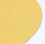 Benchmark Abrasives 5 Inch Sanding Discs Hook and Loop, Aluminum Oxide Stearated Gold No Holes Adhesive Sandpaper for Surface Blending, Automotive - Orbital Sander Sandpaper (50 Discs), 180 Grit