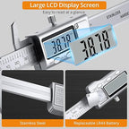 Neoteck 4 inch/100mm Digital Caliper, Stainless Steel Electronic Calipers Measuring Tool inch/mm Conversion, Large LCD Screen