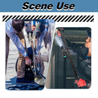 Under Vehicle Inspection Mirror, 12 inch Inspection Mirror with Wheels and LED Light,Handheld Inspection Mirror for Entry Security, Parking lot Security, auto Maintenance