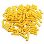 Hordion 120pcs 12-10 AWG Butt Splice Connectors, Yellow Butt Connectors Crimp Insulated Electrical Straight Wire Terminals