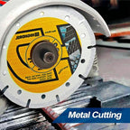 HIGHDRIL Diamond Metal Blade 3" 75mm x Arbor 3/8" 10mm - 4pcs Angle Grinder Cutting Disc for Steel Pipe, Bar, Plate, Box Section, Angle