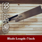 SUIZAN Flush Cut Saw 7" - Professional Japanese Pullsaw Handsaw Woodworking Tools