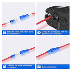 Nilight 540PCS Mixed Quick Disconnect Electrical Insulated Butt Bullet Spade Fork Ring Solderless Crimp Terminals Wire Connectors Assortment Kit