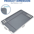 Gun Cleaning Mat, Premium Magnetic Pad With Organizer Parts Tray, Anti-Slip Rubberized Pistol Mat, Protective Workbench Mat for Gun Cleaning (16.5"x 10.43")