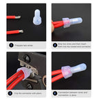 Nilight - 50036R Closed End Crimp Terminal 300 pcs 22-16/16-14/12-10 Gauge Nylon Wire Connector Kit,2 Years Warranty