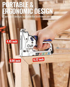 WORKPRO 4-in-1 Staple Gun, Manual Brad Nailer with 2000 Counts Staples, Upholstery Stapler Nail Gun for Fixing Material, Decoration, Carpentry, Furniture, Doors and Windows
