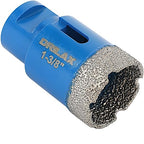 Drilax Pro Series 1-3/8 Inch Diamond Hole Saw for Angle Grinder – 5/8"-11 Thread – Dry Cutting Granite Drill Bit, Masonry Hole Saw & Quartz Countertop Drill Bit – Long Life 100+ Holes