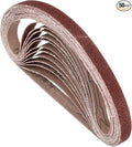 50 Pcs Sanding Belts 1/2 x 18 Inch 80 Grit Aluminum Oxide Abrasive Sandpaper for Belt Sander Metal Grinding Wood Working Weld Rust Removal