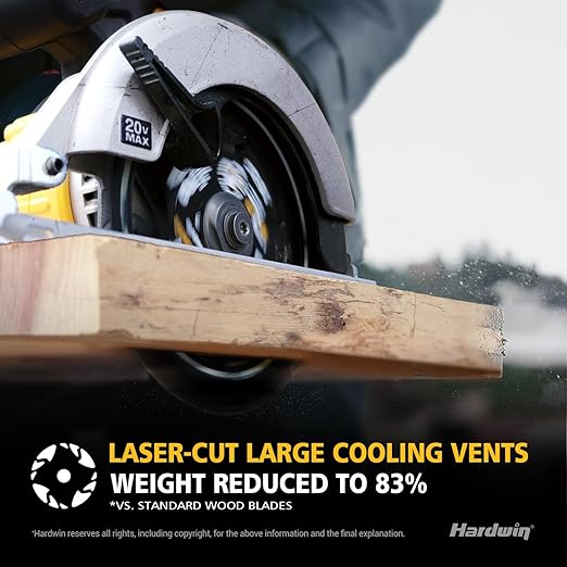 6-1/2 Circular Saw Blades 3-Pack, 40T ATB Carbide - Ultra-Lightweight for Cordless Saws & Old Tools, Saves Battery, Thin Kerf Cuts Wood/Plywood/OSB | Fits DeWalt/Makita/Milwaukee