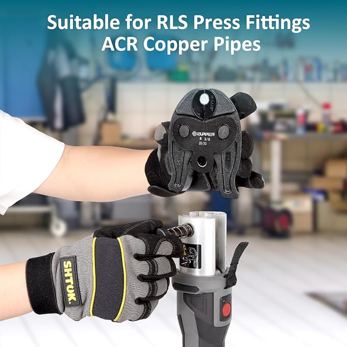 7PCS Compact Press Jaws Kit 1/4" to 1 1/8" for RLS ACR Copper Pipes Compatible with Compact Pro Press Tool (24 kN/5,400 lbs) Suitable for HVAC/R, Refrigeration Pressing Tools