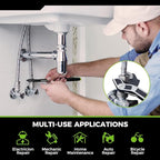 Multi-function Adjustable Pipe Wrench Set, 2-Piece, Quick Self-Adjusting, Power Grip for 7-35mm Nuts, Pipes Use，Chromium Vanadium Steel