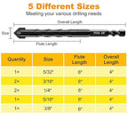 Masonry Drill Bit Set & Concrete Drill Bit Set, Extension Professional Carbide Drill Bits Tip (7 PCS) for Glass/Brick/Plastic/Cement/Tile, 5/32"-3/8" by TITGGI