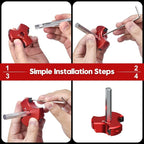 8Pcs Plastic Pipe Reamer Kit - Qoobly PVC Fitting Saver Compatible with 1/2" Drills - Pipe Reamer Tool for SCH40 Includes 1/2'' 3/4'' 1'' 1-1/4'' 1-1/2'' 2'' 3'' 4'' for PVC CPVC ABS Pipes Repairs