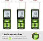 393FT Professional Green Laser Measuring Tool with Angle Sensor, Huepar 1/16in Accuracy Laser Distance Measurement Tool, Digital Laser Room Measuring Device, Laser Distance Meters