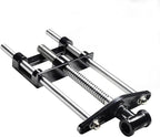 HFS(R) 9 Inch Woodworking Bench Vise, Heavy Duty Front Screw Vise for Workbench Chrome plating Leg Vise Hardware Woodworking with Mounting Screws