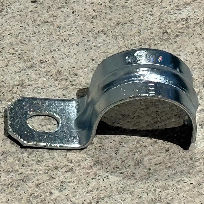 1-Inch One-Hole Conduit Strap | Steel Clamp for Rigid/IMC - Sandbaggy (1 inch, 10, Count)