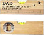 Christmas Gifts for Dad from Daughter Son Wooden Spirit Level, Fathers Day Birthday Gifts for Dad Grandpa Papa New Dad Daddy from Daughter Son Wooden Spirit Level Bottle Opener