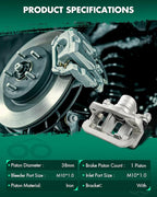 SCITOO 19B2994A 19B2995A Rear Left & Right Disc Brake Calipers Assembly w/Bracket For Nissan For Pathfinder 2005-2012