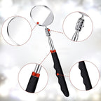 6 Pieces Telescoping Inspection Mirror Mechanic Magnet Stick Magnetic Pick Up Tool Round Mirror Inspection Tool Adjustable Telescoping Mirror 1.5 lb, 8 lb, 10 lb Telescope Tools for Men, Dad, Husband