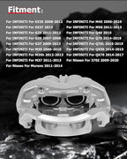 cciyu Front Left & Right Brake Calipers Assembly w/Bracket 19B2870 19B2871 For Infiniti 2006-2019,For Nissan 2009-2020