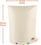 Backflow Preventer Insulation Cover - Water Pipe Insulation Sprinkler Cover for Outside - Insulated Backflow Cover Pouch for Irrigation Back Flow Valve in Winter or Sun Exposure (16" W x 20" H, Sand)