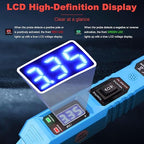 Multifunctional Car Circuit Tester,Digital Display Short Circuit Finder,6-24V AC/DC Car Power Tester, Component Activation Electrical Tester for Trailer Lights Testing/Continuity Testing