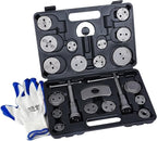 22PCS Disc Brake Caliper Wind Back Tool Kit, Car Brake Piston Compressor and Wind Back Tool Set for Brake Pad Replacement